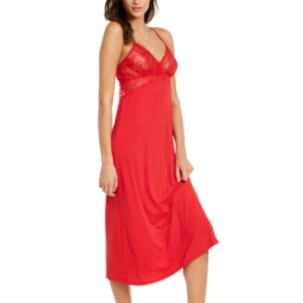 ⭐️INC International Concepts Red Lace Nightgown